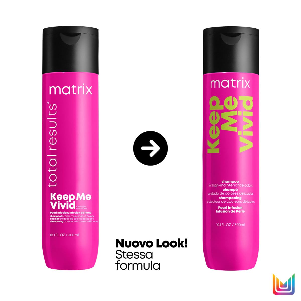 Matrix Total Results Keep Me Vivid Shampoo Per Capelli Colorati Illuminante E Protettore Del Colore, 300 Millilitro