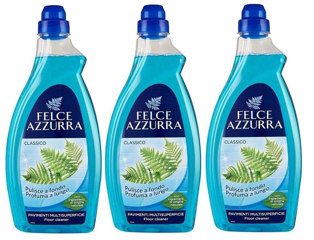 3 X Paglieri Felce Azzurra casa pavimenti classico Detergente per pavimenti 1 LT mehrfl aechig