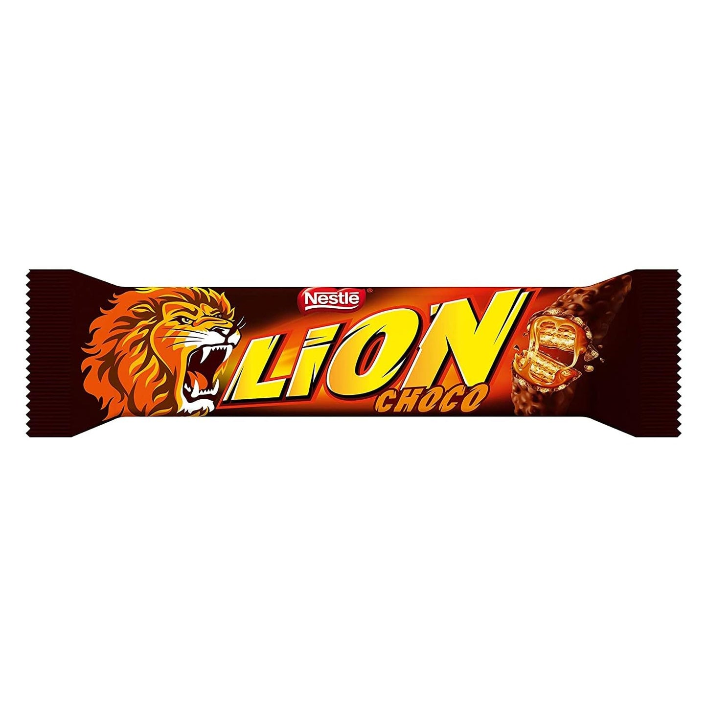 Nestlé Lion Trio Snack con Wafer Toffee e Cereali Ricoperti di Cioccolato al Latte, Confezione da 24 Snack da 42 g