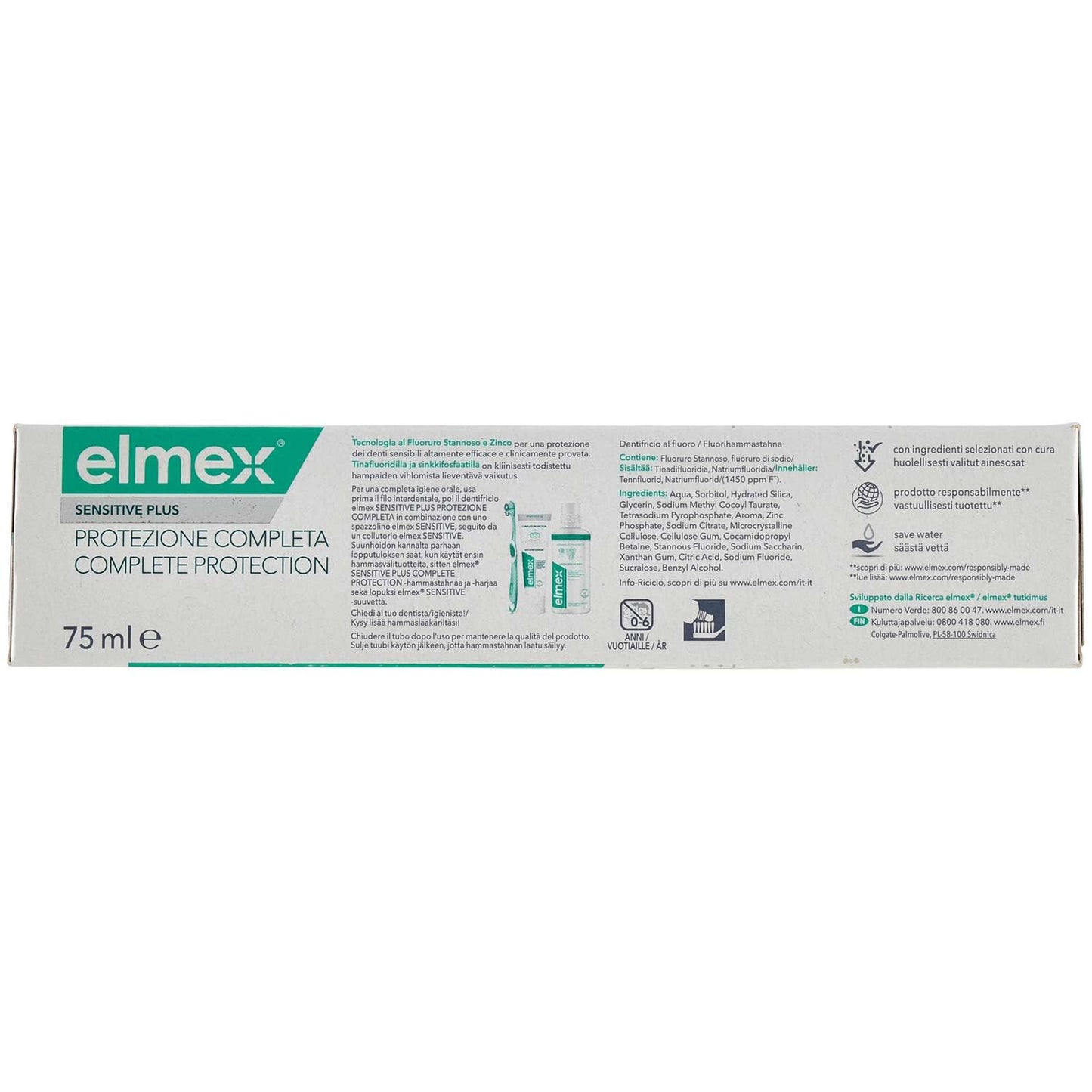 Elmex Sensitive - Plus Complete Dentifricio Tripla Azione, 75ml