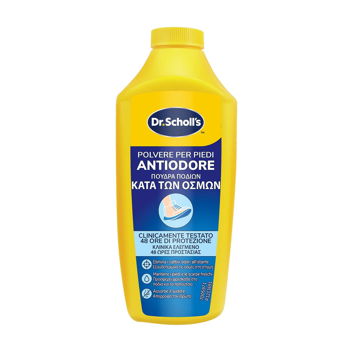 Dr. Scholl's Polvere Antiodore per i Piedi con Tecnologia Sweat Max, Mantiene Piedi e Scarpe Freschi e Asciutti, Riduce l'Umidità dei Piedi, Elimina e Protegge dagli Odori
