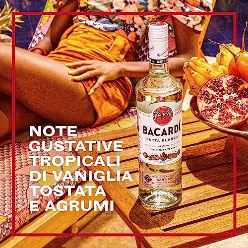 BACARDÍ Carta Blanca White Rum, Rum Bianco dei Caraibi