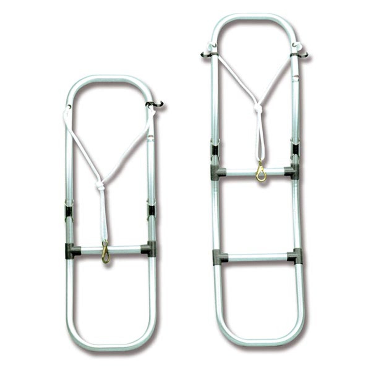 Trem-Scaletta Pieghevole mod. Alfa per Canotti Pneumatici Gommoni N Gradini: 2+1=3 L mm: 930 Peso: 2100 gr.