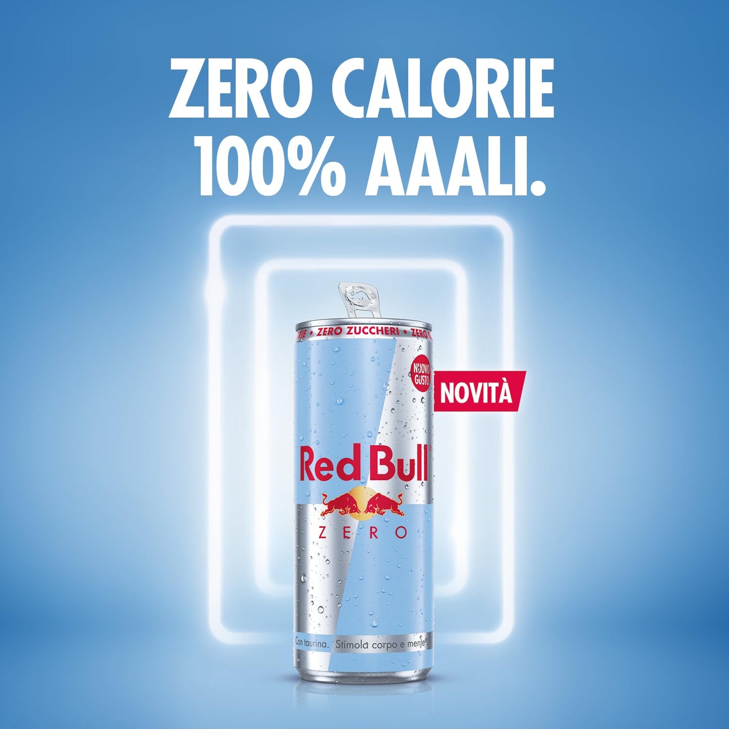 Red Bull Energy Drink, Zero Calorie, 250 ml (24 Lattine)