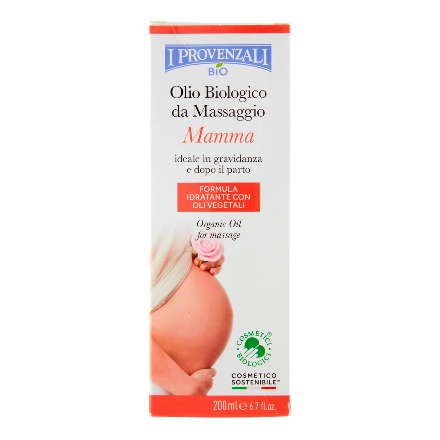 I Provenzali Linea Mamma Olio Biologico Elasticizzante, 200ml