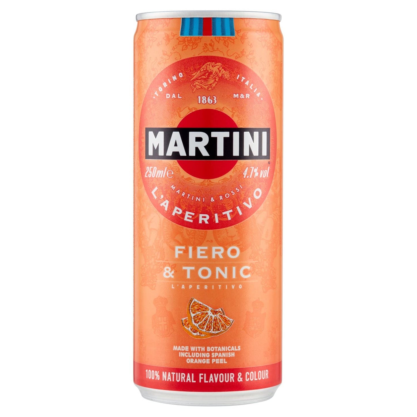 Martini Fiero, Ready to Drink Fiero & Tonic, 25 cl