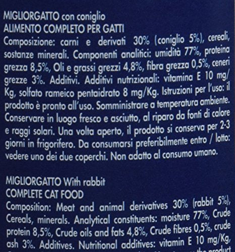 Migliorgatto Bocconcini con Coniglio con Vitamine e Sali Minerali - 405 gr