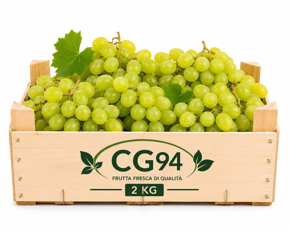 Uva Bianca con semi Fresca 2 Kg – Dolce e Croccante