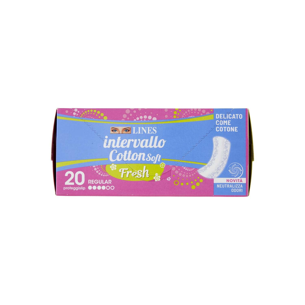 Lines Proteggislip Distesi 100% Cotone, Pacco da 24 Proteggislip