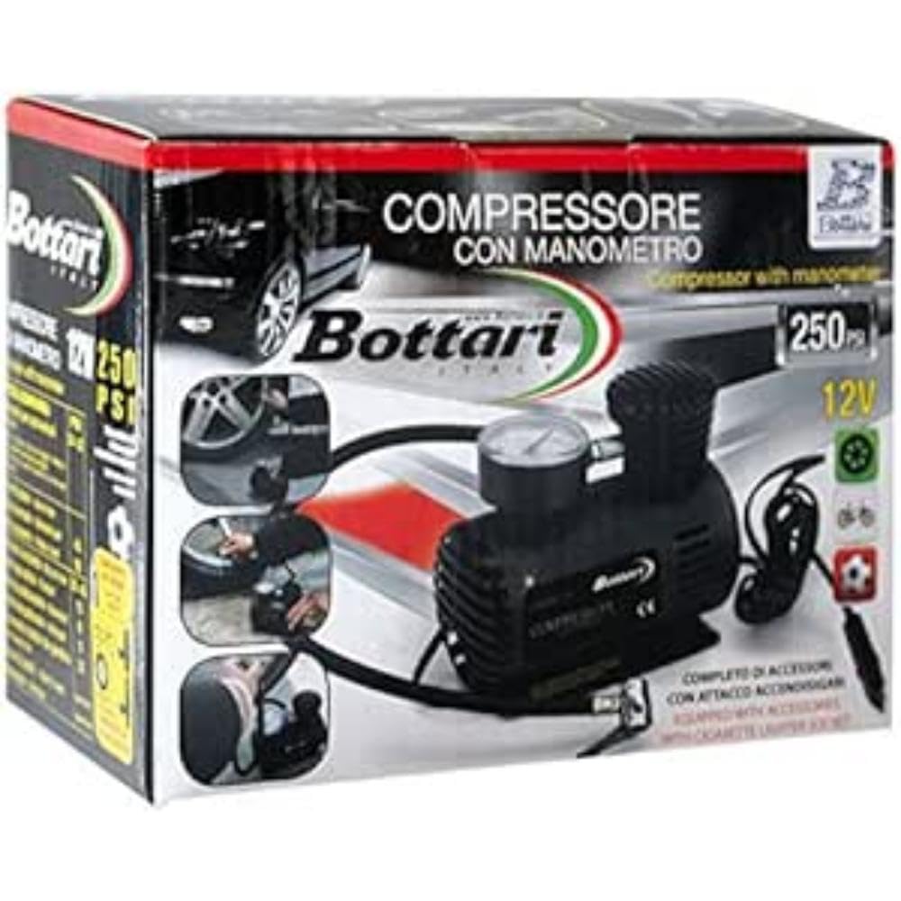 Bottari 24050 Compressore con Manometro 250 Psi