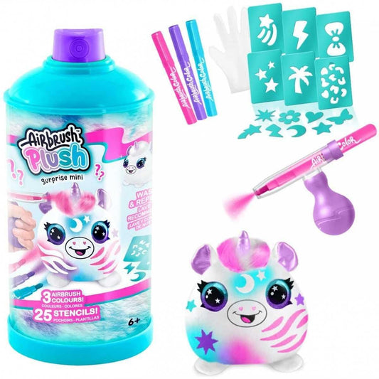 Rocco Giocattoli - Airbrush Plush Surprise - 6 Personaggi da collezionare