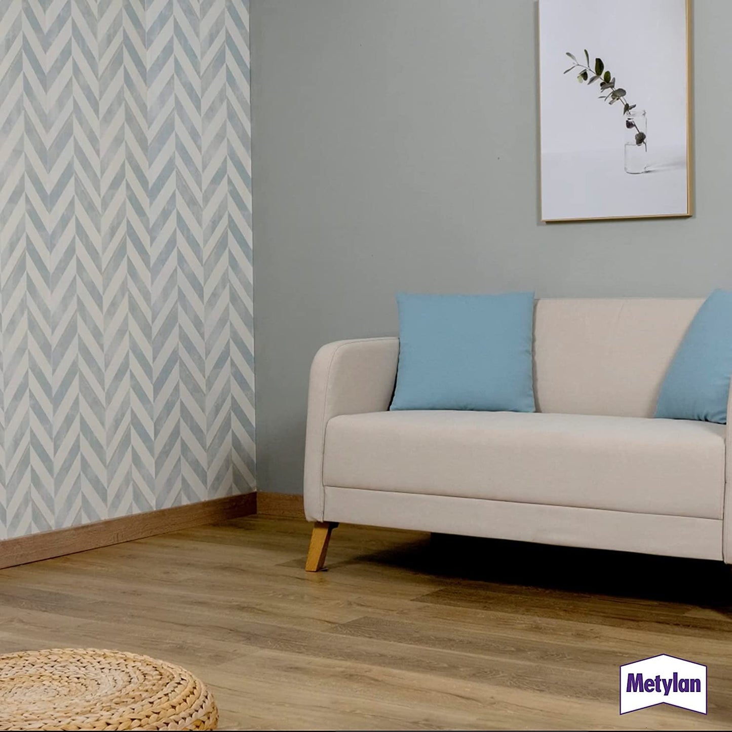 Metylan Instant, Adesivo in Polvere per Parati in TNT e Carta da Parati, Rapida Preparazione, Potente, Riposizionabile, Colla da parati facile da applicare, Resa 22 Mq con una Confezione, 200g