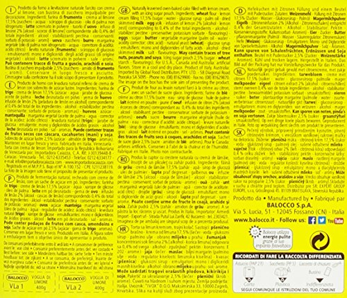 Balocco Torta con Crema al Limone, 400g