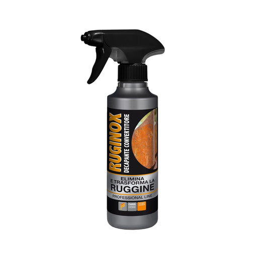 Faren RUGINOX Spray, Decapante e Convertitore di Ruggine,rimuove ossidazioni con azione immediata,Non forma strati,stuccabile e verniciabile dopo il trattamento,250 ml