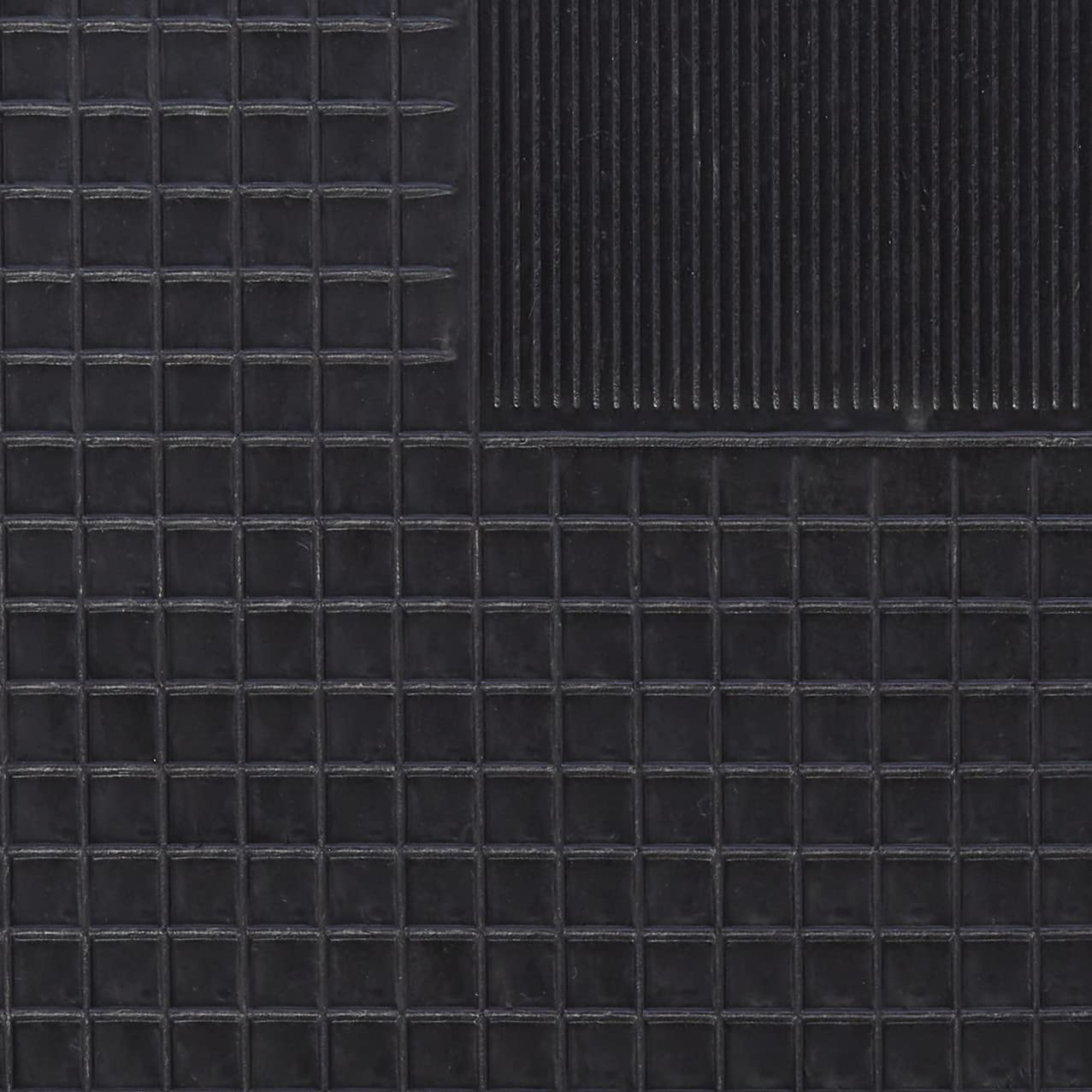 Bottari 14058 Set 4 Tappeti Auto Brooklyn in Gomma Inodore, Antiscivolo, Universali, Nero