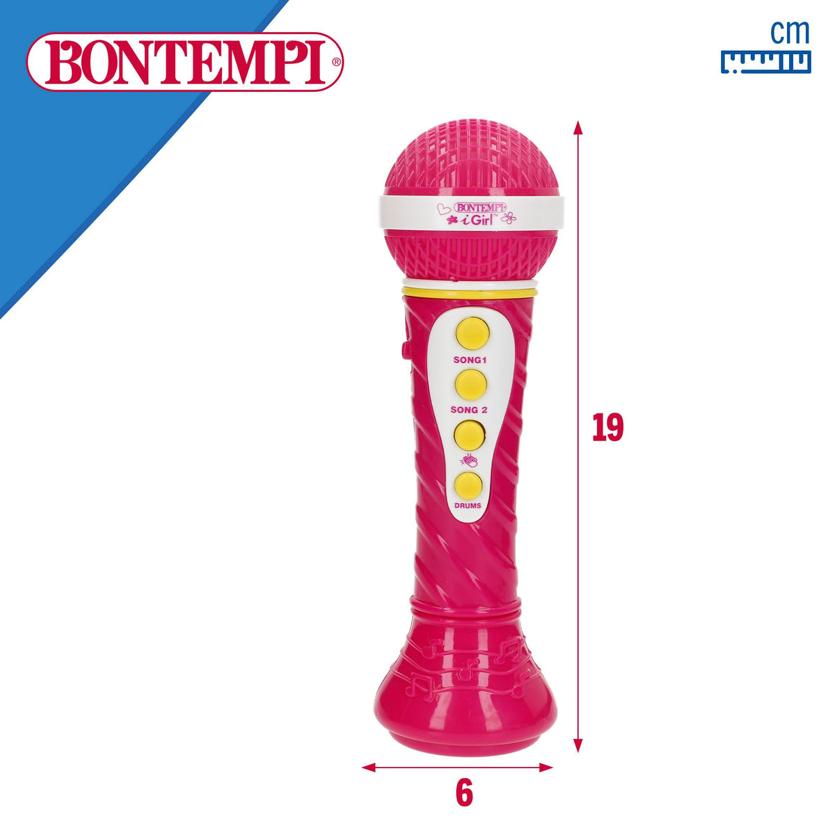 Bontempi | StarMic Karaoke - Microfono con Effetti Luminosi per Esibizioni da Vera Star