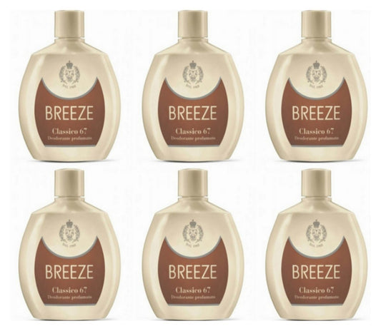 6 Deodoranti Breeze Squeeze Deodorante Profumato Classico 67 per il corpo