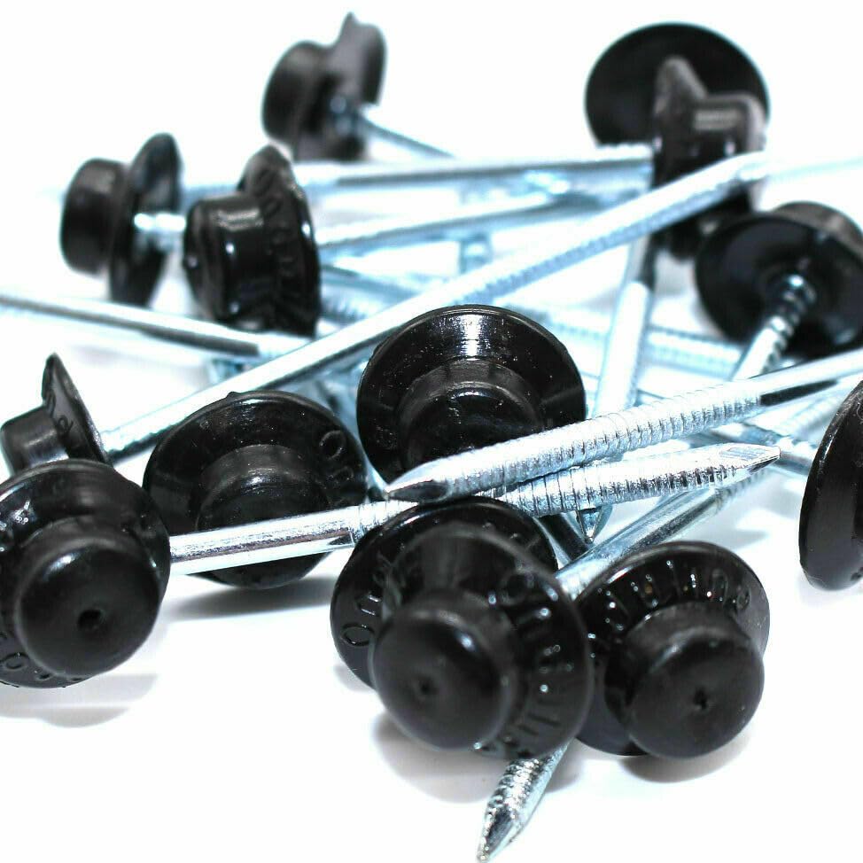 CG94 - CHIODO PER FISSAGGIO LASTRA BITUMATA - CONF. DA 400pz - lunghezza 60 mm - Colore Nero