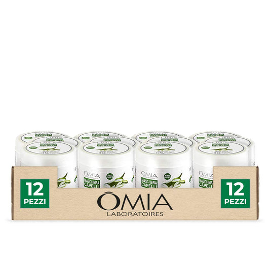 Omia Erboristica Maschera Capelli Aloe, 250 ml, Confezione da 12