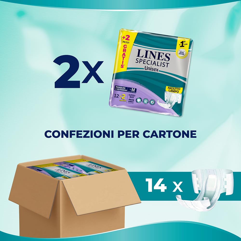Lines Specialist Unisex Pannoloni a Mutandina