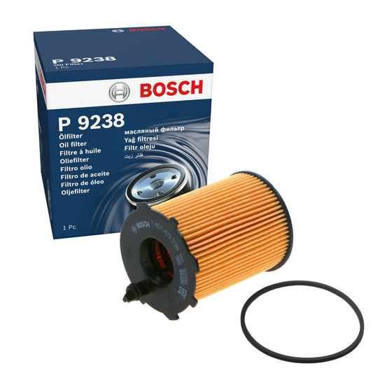 Bosch Filtro Olio per Auto P9238 - Protegge l'olio motore da fuliggine e da particelle metalliche - Offre una lubrificazione efficace del motore