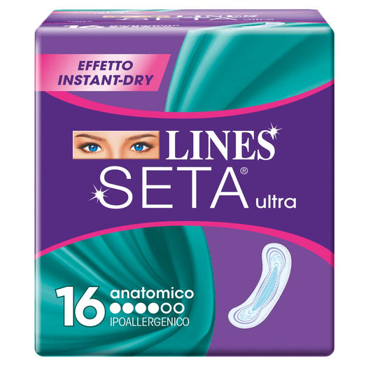 Lines Seta Ultra Assorbenti, 16 Pezzi