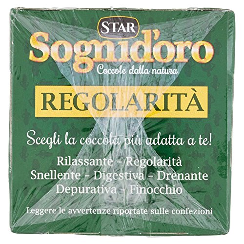 Sognid'Oro - Regolaritã , Tisana Con Inulina - 3 confezioni da 20 filtri [60 filtri]