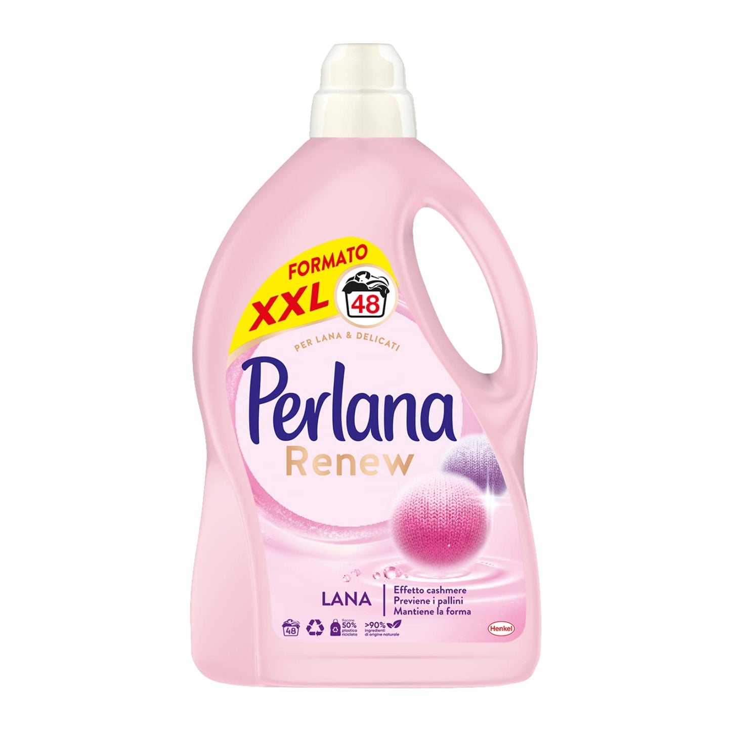 Perlana Renew Liquido Lana, ottimale per tutti i capi colorati, confezione singola da 48 lavaggi