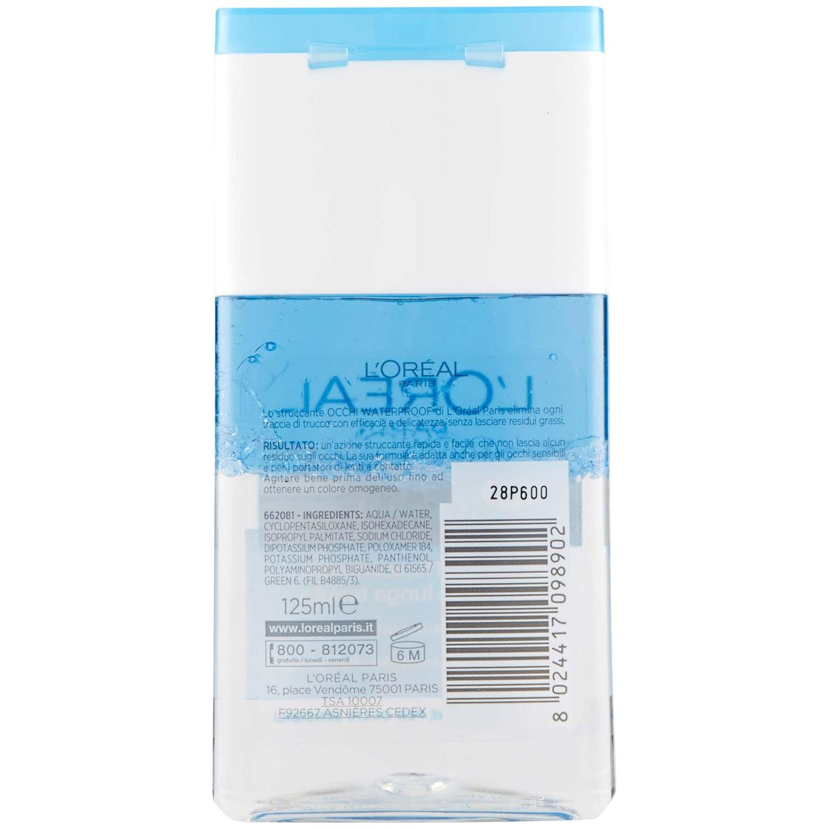 Garnier Struccante Occhi Bifasico L'Oreal, 125ml