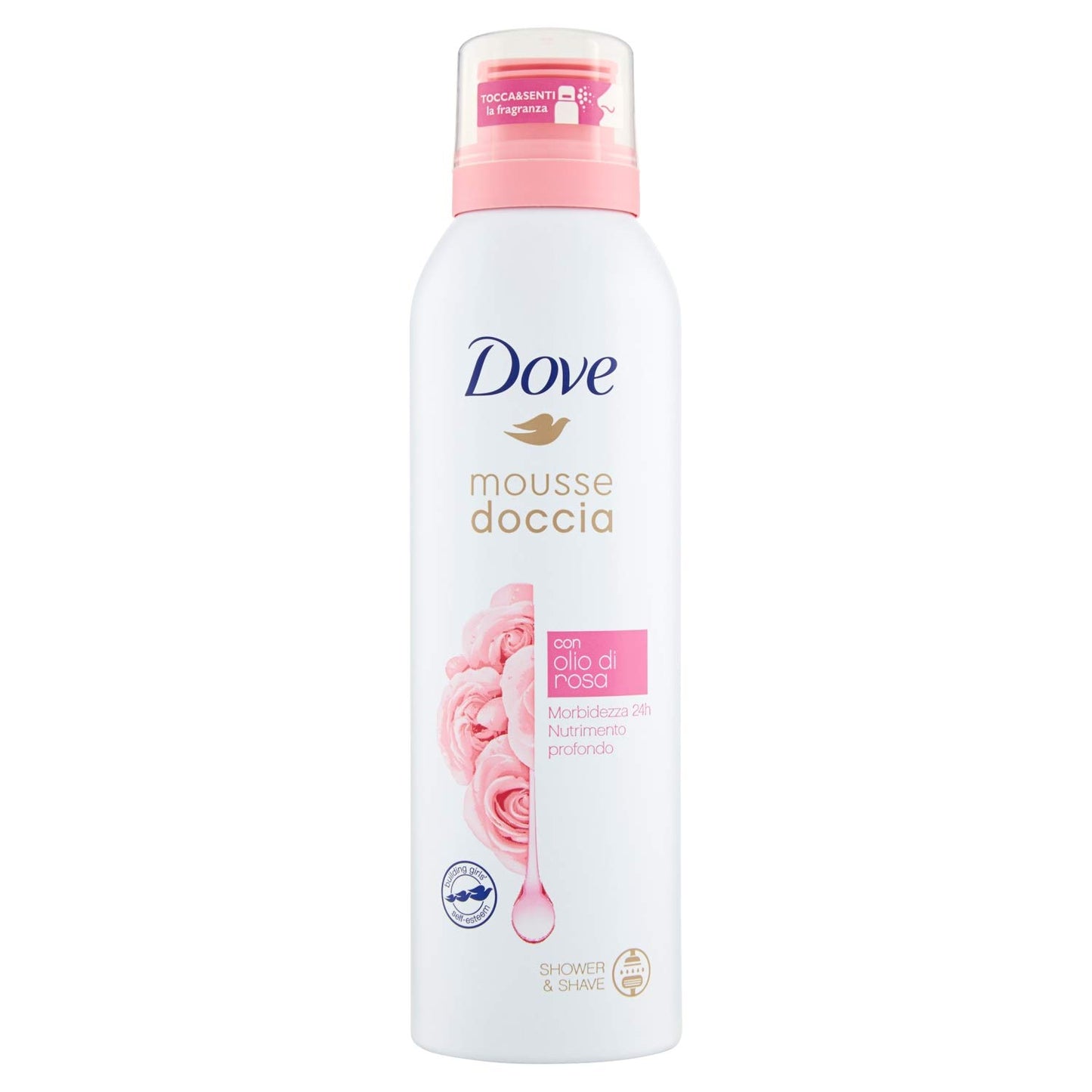 Dove Mousse Doccia Schiuma Surgras all' Olio di Rosa