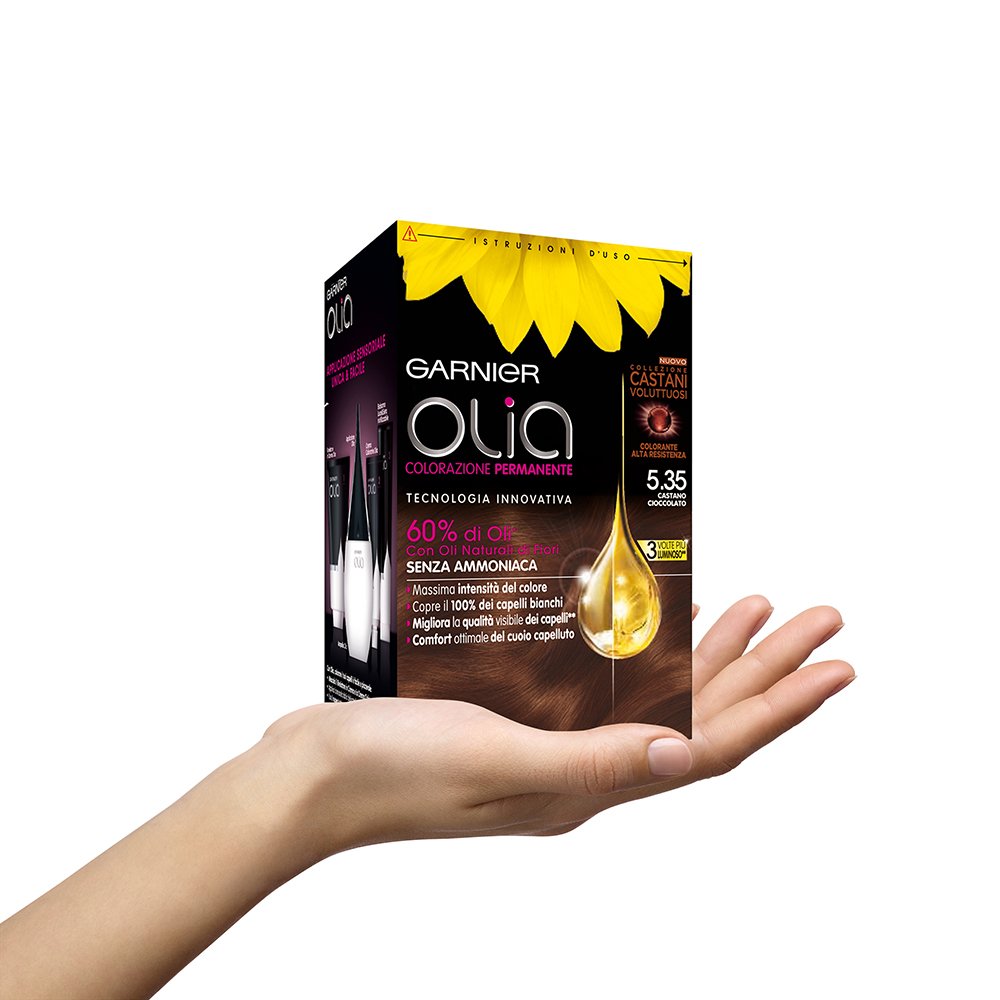 Garnier Olia Colorazione Permanente, 5.35 Castano Cioccolato