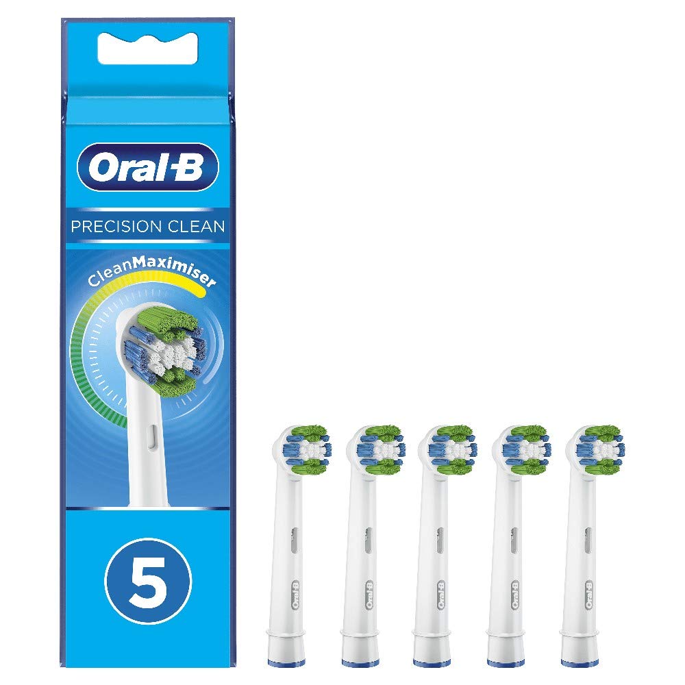 Oral-B Precision Clean Testine di Ricambio con Tecnologia CleanMaximiser, Confezione da 5 Pezzi