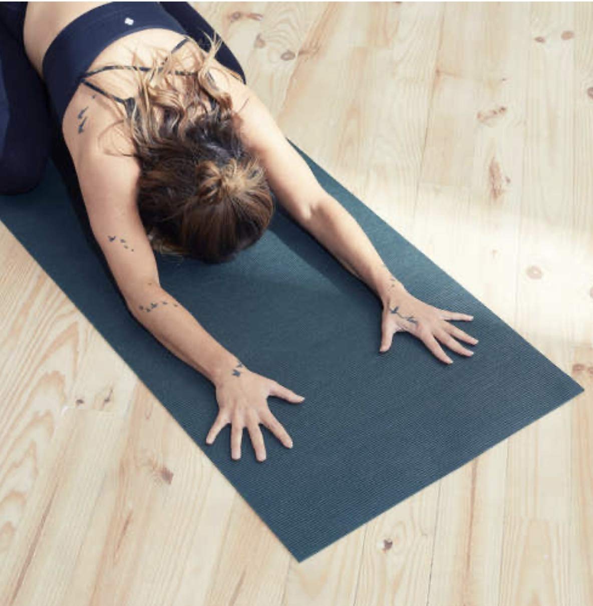 Domyos Tappetino Yoga Essential Verde Scuro 172X58X0,4 cm