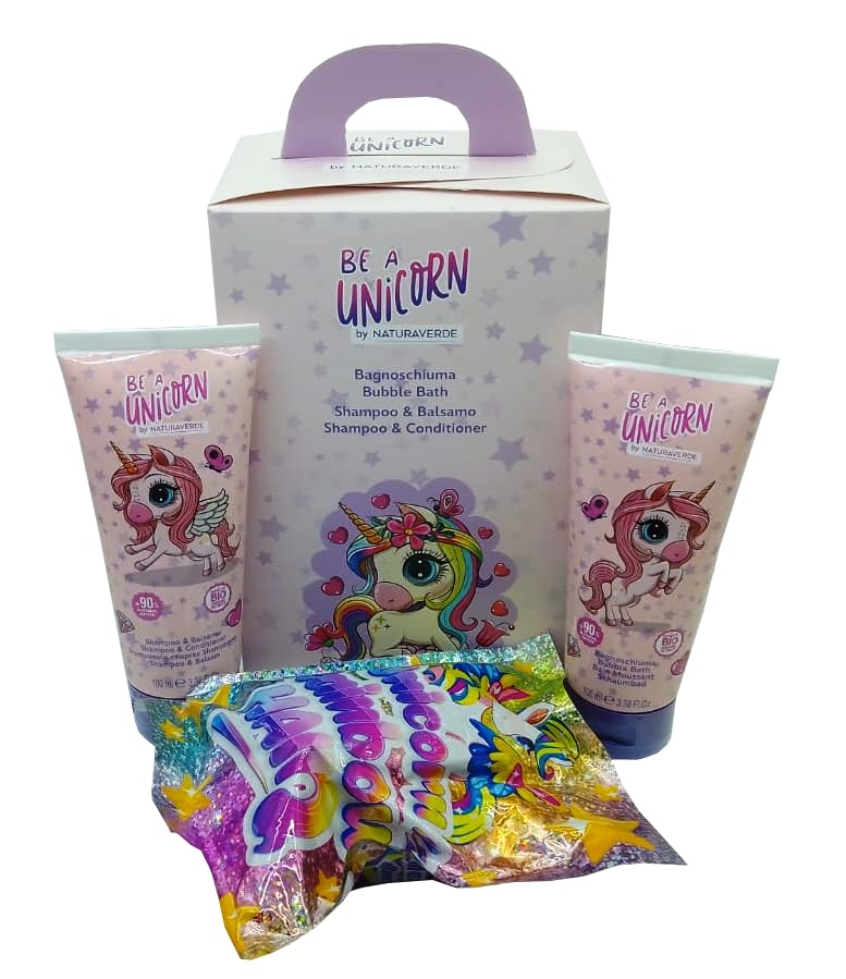 BE A Unicorn by Naturaverde conf bagno+shampoo e gadget Omaggio