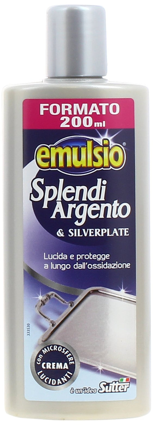 Emulsio 0262913 Detergente Splendiargento Crema, 200 ml