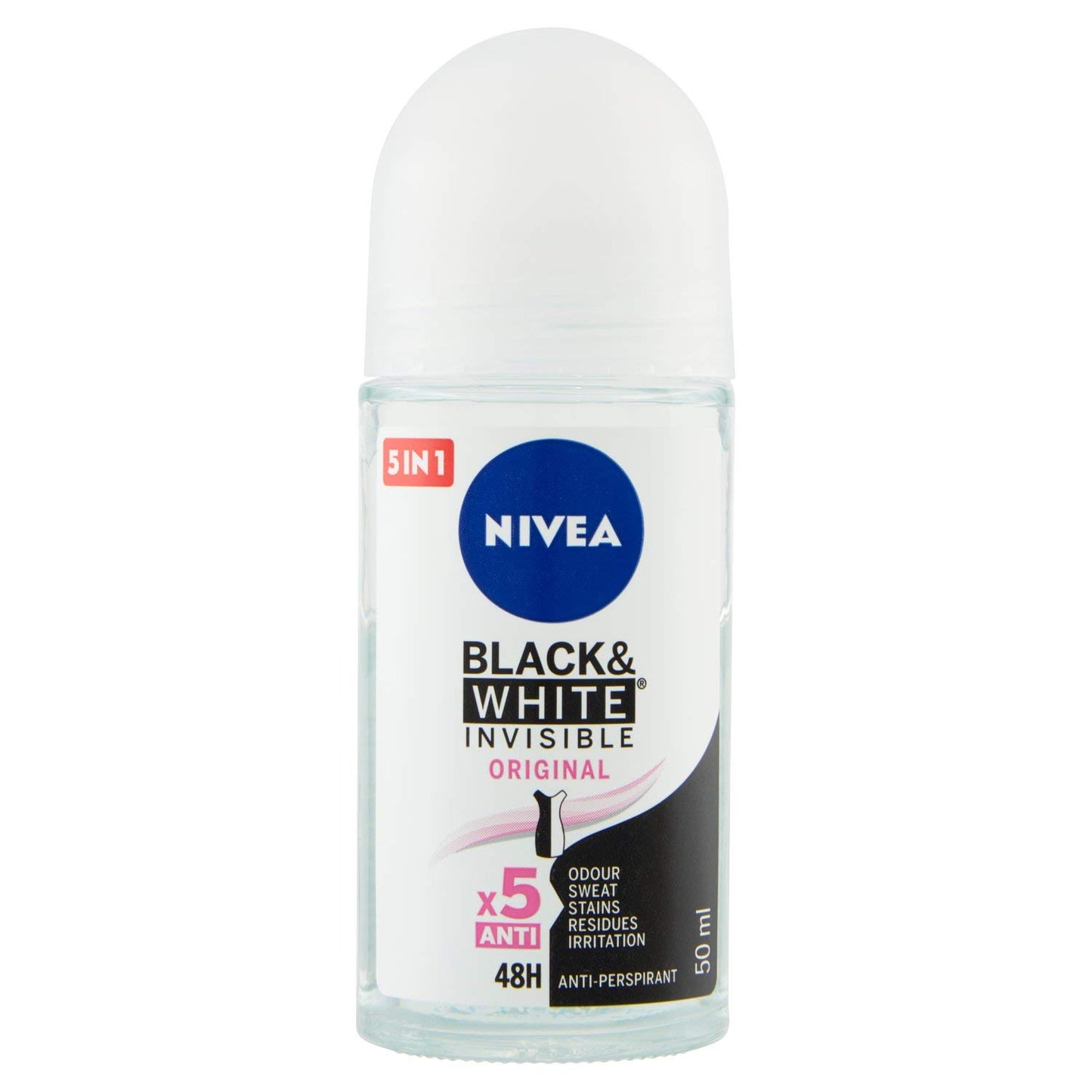 Nivea Deodorante Black & White Invisible, 50ml
