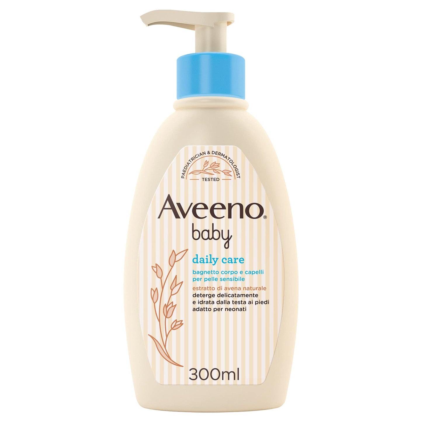 Aveeno Baby Daily Care, Bagnetto Corpo E Capelli, Per Pelle Sensibile, Formula Delicata, Per Neonati - 300 ml