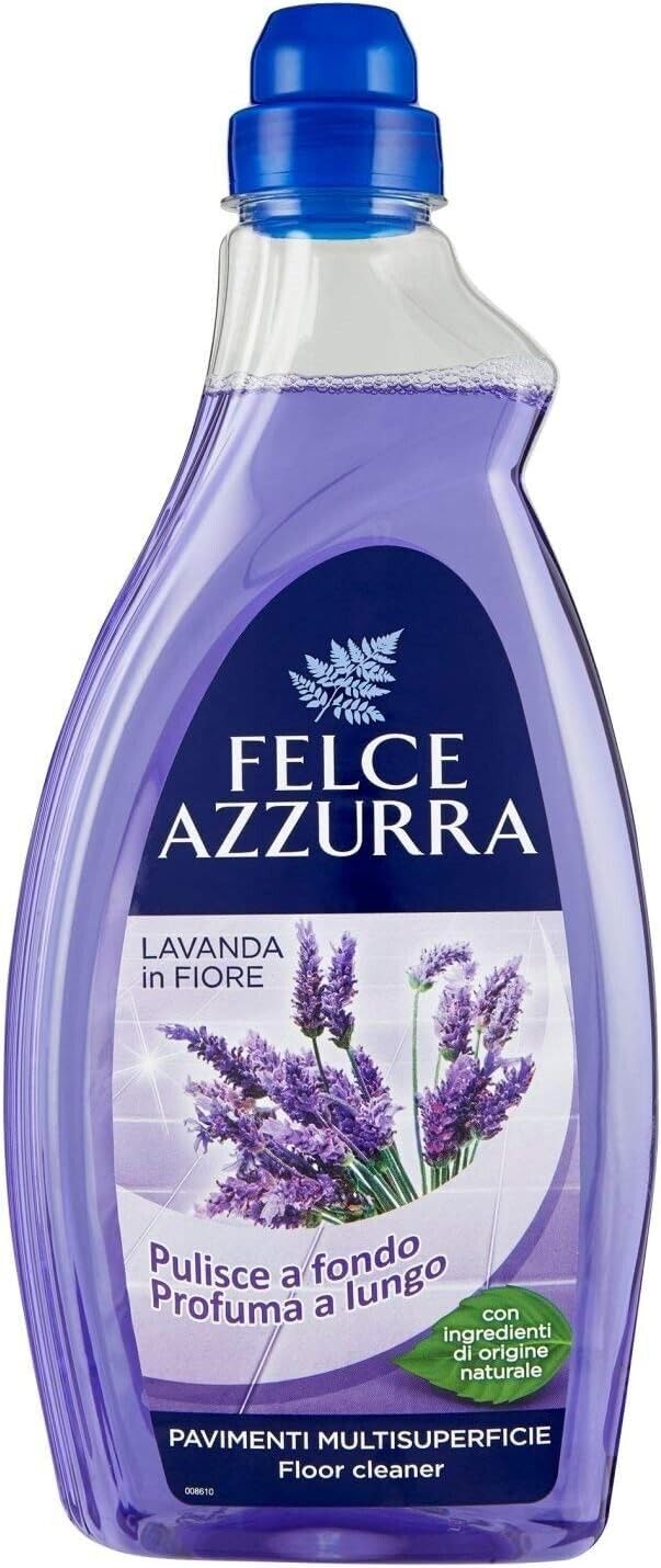 Confezione da 12 Paglieri Felce Azzurra Pavimenti Lavanda Detergente per pavimenti multipli 1 litro