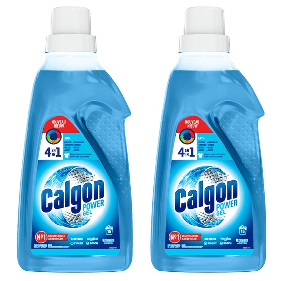 Calgon, addolcitore gel 2 in 1, 750 ml, confezione da 2 (versione inglese)