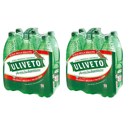 Uliveto Acqua Effervescente 12 Bottiglie da 1.5 Litri