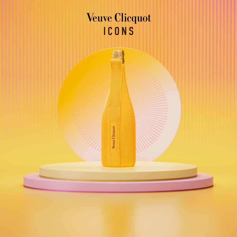 bottiglia champagne 75 cl Veuve Clicquot Brut con porta bottiglia