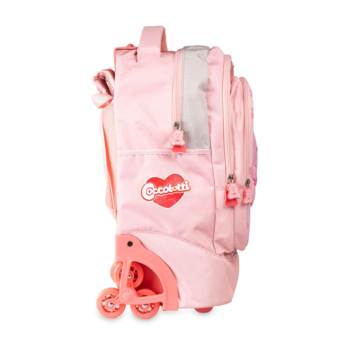 Colourbook - Zaino Scuola Trolley Coccolotti, Schienale Imbottito, Include Coccolotto Love&Tell, Dimensioni 48x33x21, 33 Litri, Official Licensee