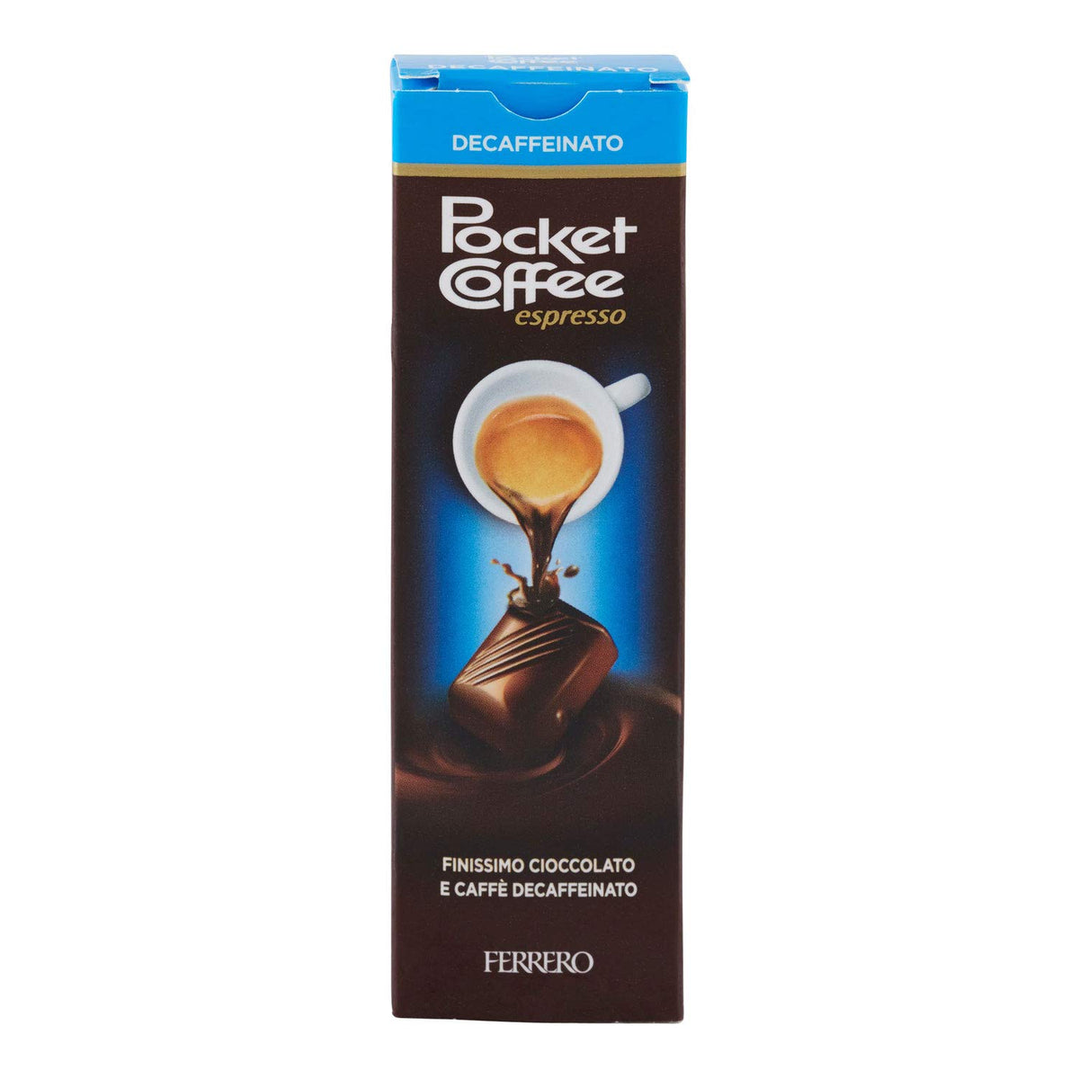 Ferrero Pocket Coffee Espresso Decaffeinato, 5 Praline, 62.5g