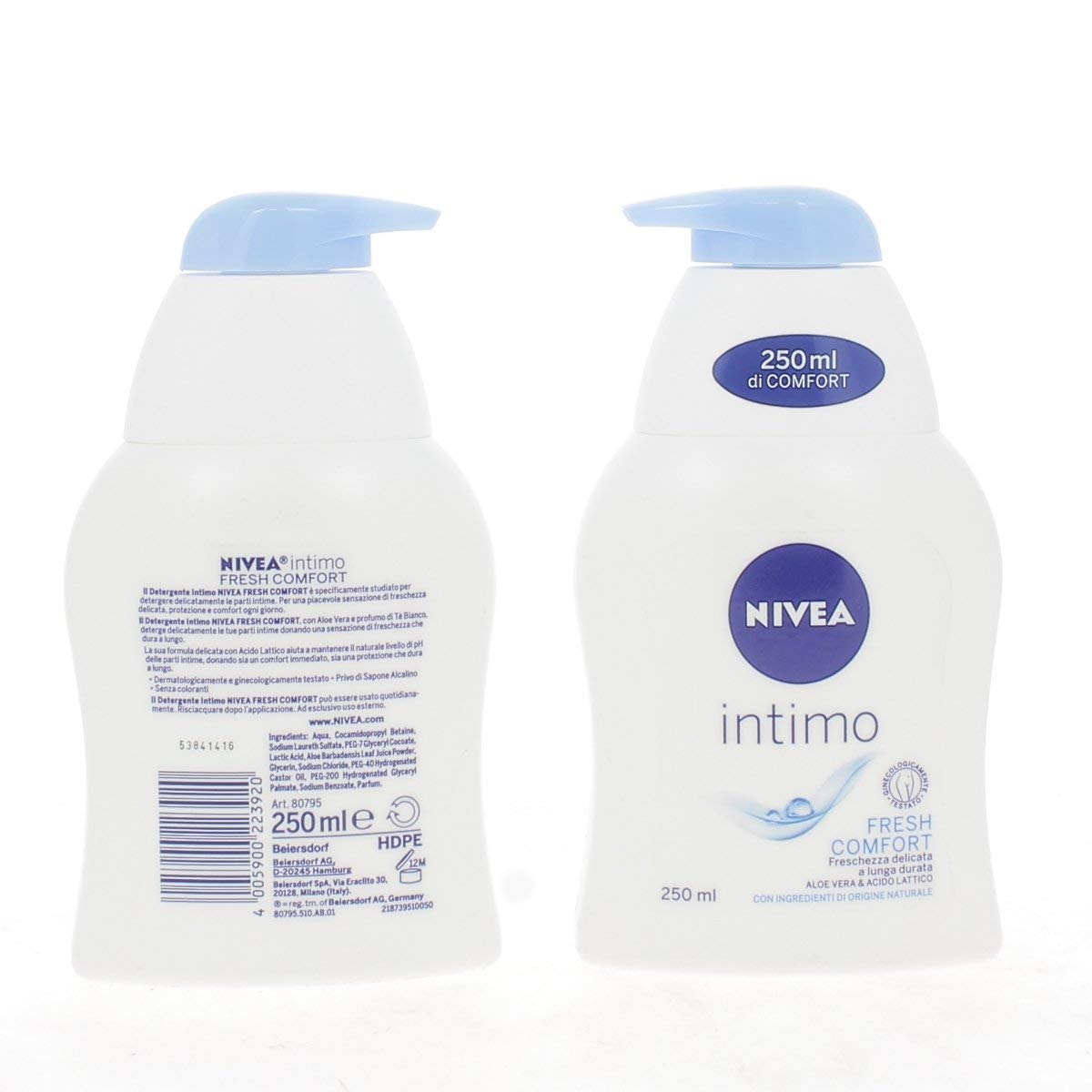 NIVEA Intimo Fresh Comfort Lozione per il lavaggio, 6 x250 ml