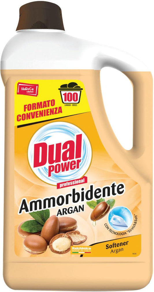 Dual Power Ammorbidente Argan 100 Lavaggi - Grande Formato, 5000ml