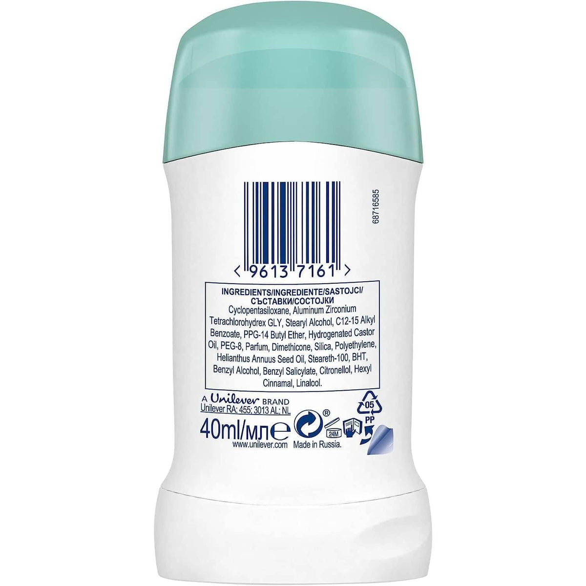 Dove Deodorante Go Fresh Pera E Aloe Vera Antitraspirante 48H Stick 40 Ml