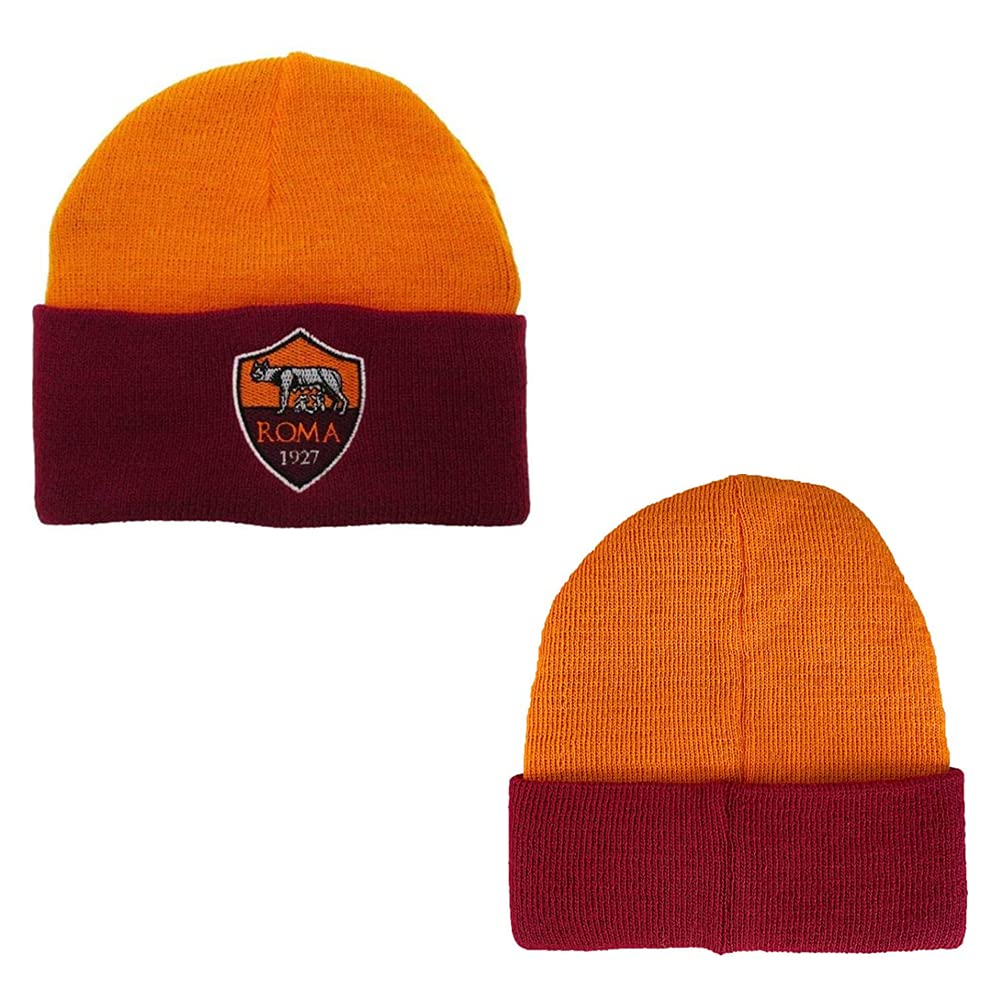 Perseo Trade S.r.l Berretto Roma Cuffia Giallorossa Ufficiale Cappello Giallo Rosso Unisex