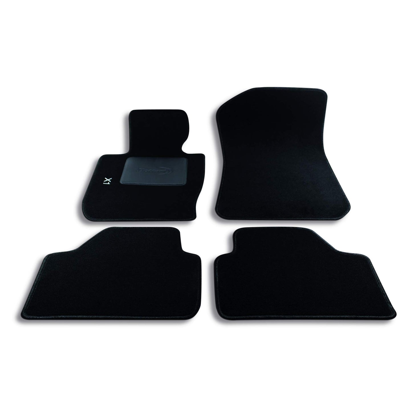 Bottari 39033 Set Tappeti Auto su Misura in Moquette, Nero, 4 Pezzi
