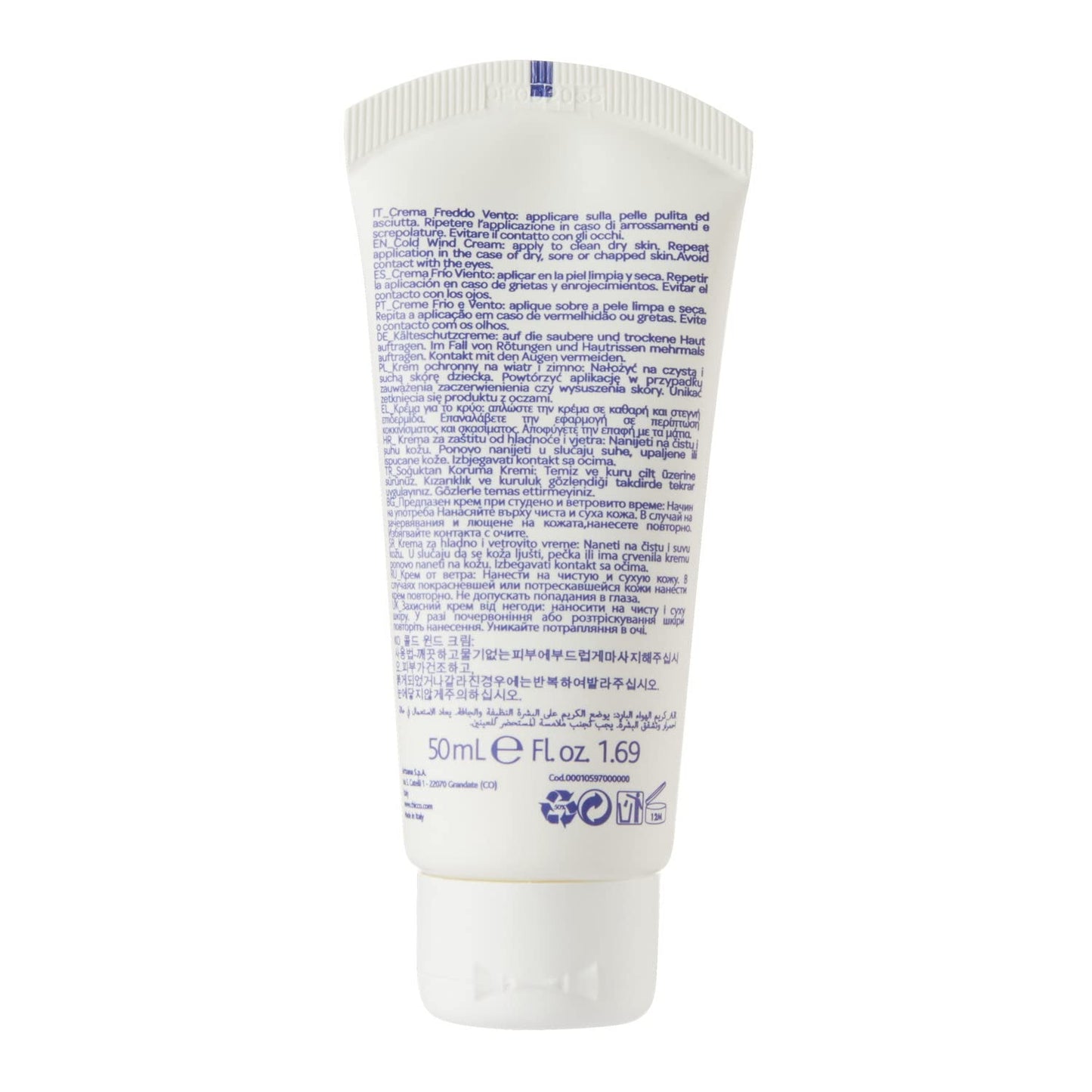 Artsana Chicco Baby Moments Crema Freddo Vento con Burro di Cacao e Vitamina E, con Formula Naturale, 0+ Mesi, 50 ml