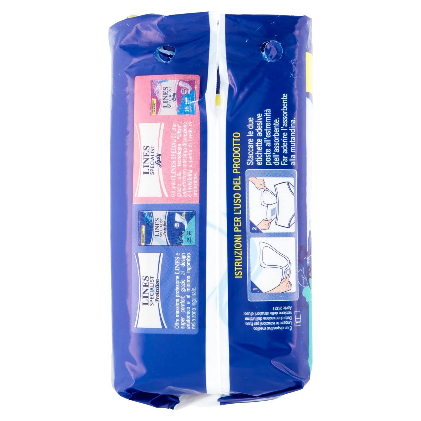 Lines Specialist Sagomato Sottile, 24 Assorbenti per Incontinenza Uomo e Donna